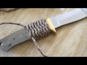 DIY Paracord Knife Handle Wrap with Lanyard Tutorial