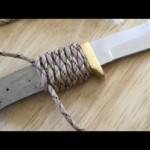 DIY Paracord Knife Handle Wrap with Lanyard Tutorial